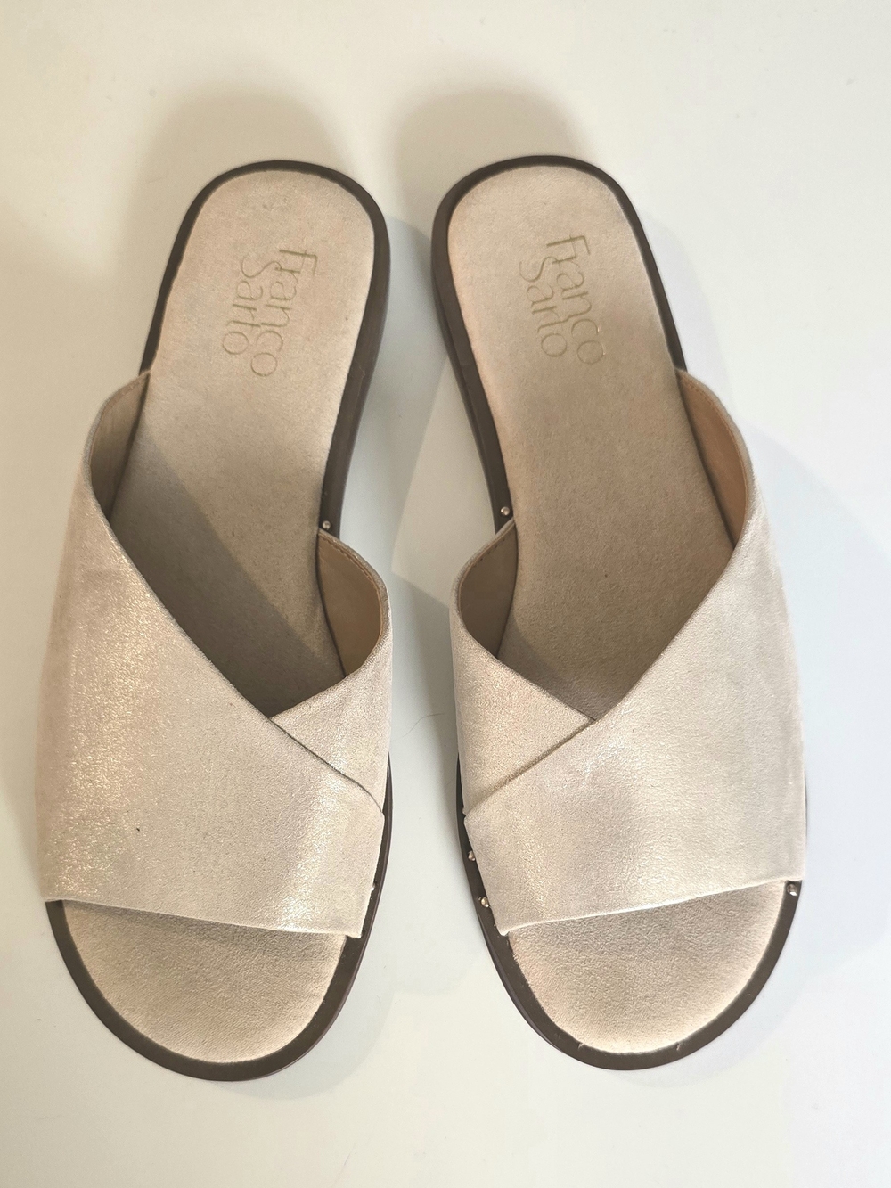 Franco Sarto Riviera Platino Slide Sandals, Gold